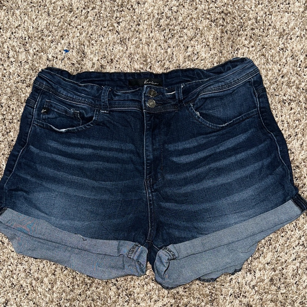 KanCan Dark Indigo Jean Shorts